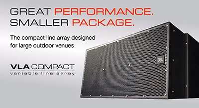 全新JBL VLA紧凑型线阵——卓尔不群，风雨无阻！