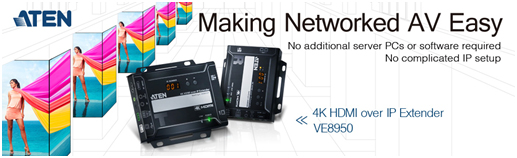 ATEN宏正推出4K over IP 视频信号延长器