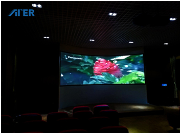 ATER携AGT-M系列融合器打造广西某职教中心3D高清弧形会议系统