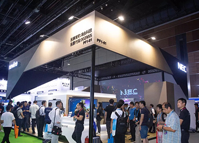 盛装出席InfoComm 2019,鸿合NEC联袂奉上3D楼体秀