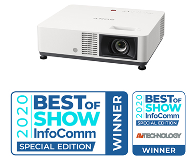 索尼VPL-CWZ10荣获InfoComm 2020最佳视听技术产品奖