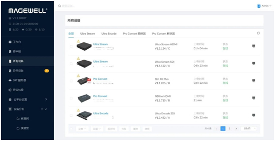 Magewell Cloud功能介绍（1）—— 美乐威IP设备集中管理